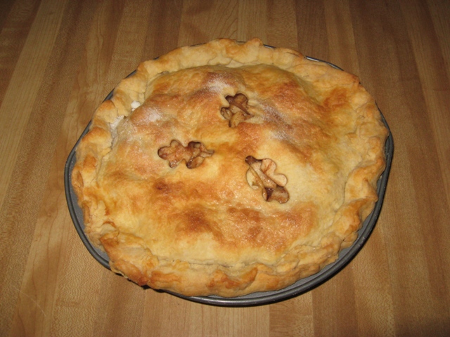 Apple Pie with acorn cutout